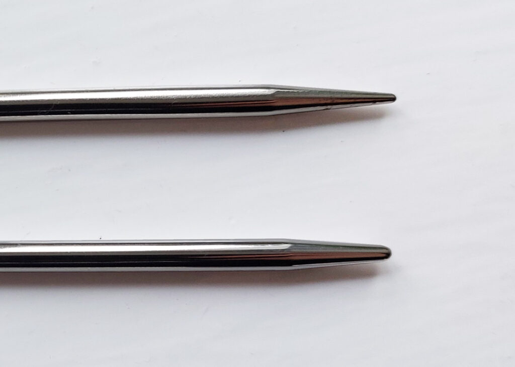 comparison photo of the addi lace and turbo needle tip