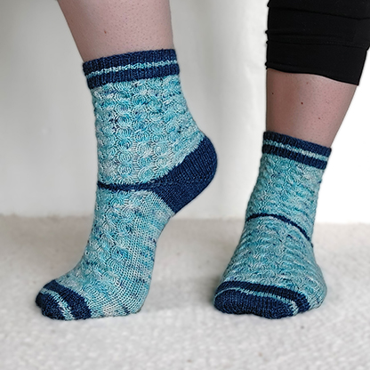 Poolside socks knitted socks