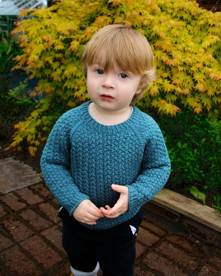 Over the ocean children's knitting pattern