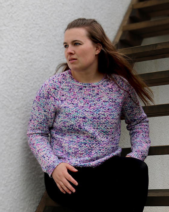 provisional photo of the Over The Ocean adult jumper, shown from the front